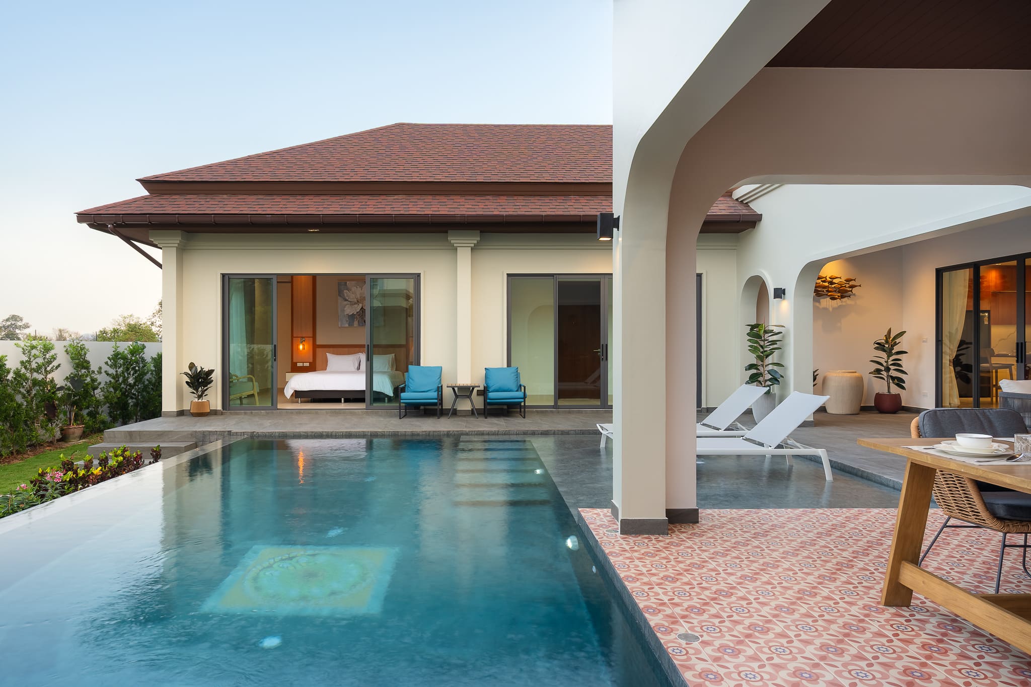3 Bedroom 4 Bathroom Pool Villa in Hua Hin HH-114