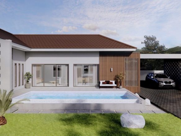 2 Bedroom 3 Bathroom Pool Villa in Hua Hin HH-113